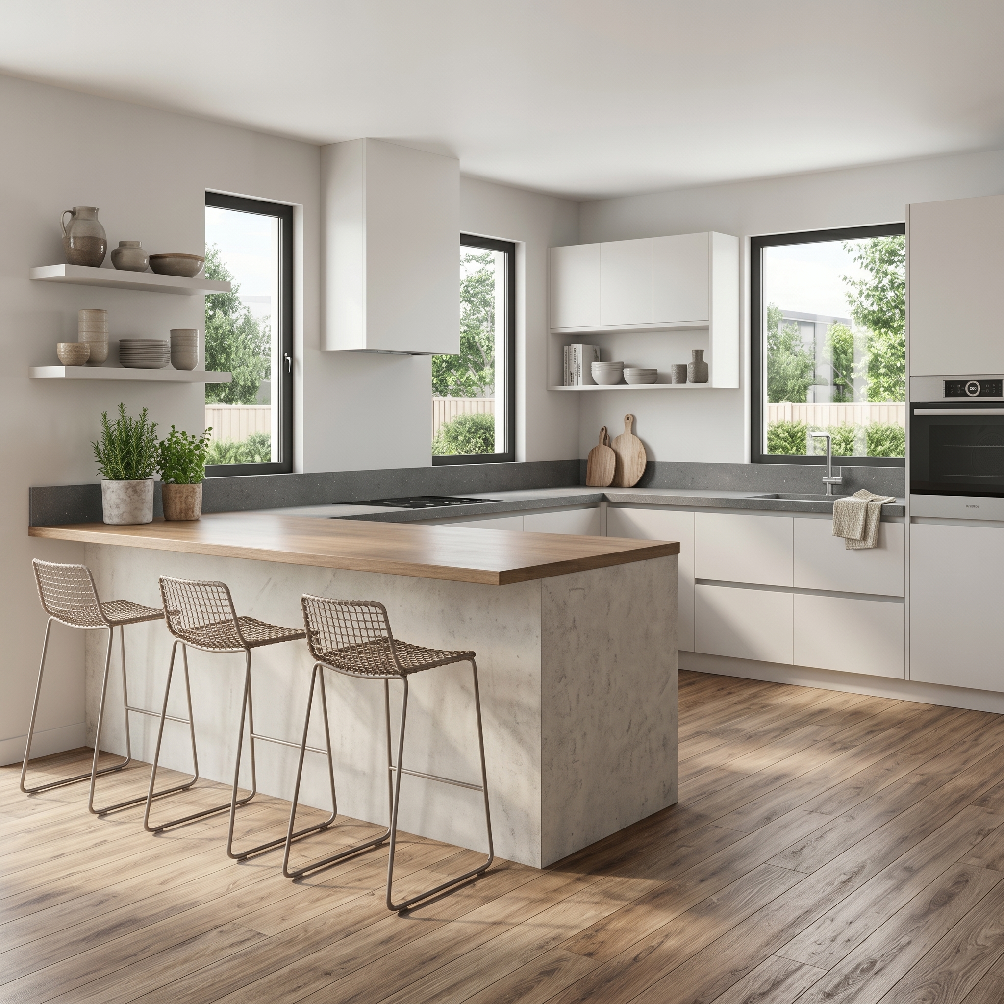 Cuisine après rénovation clé en main