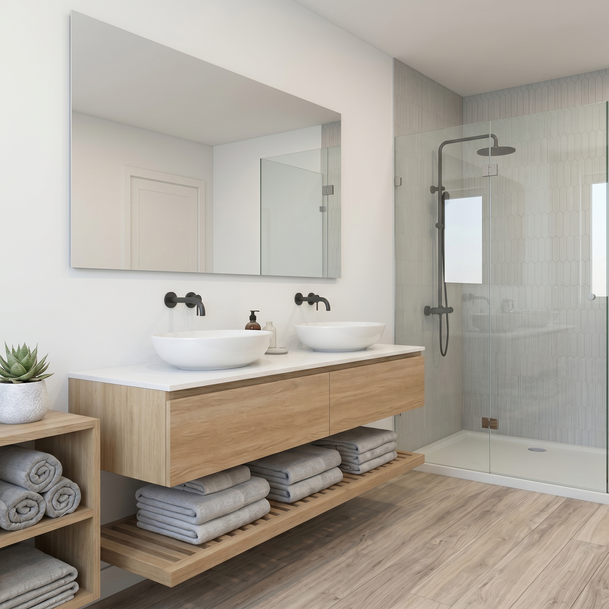 Salle de bain après rénovation clé en main