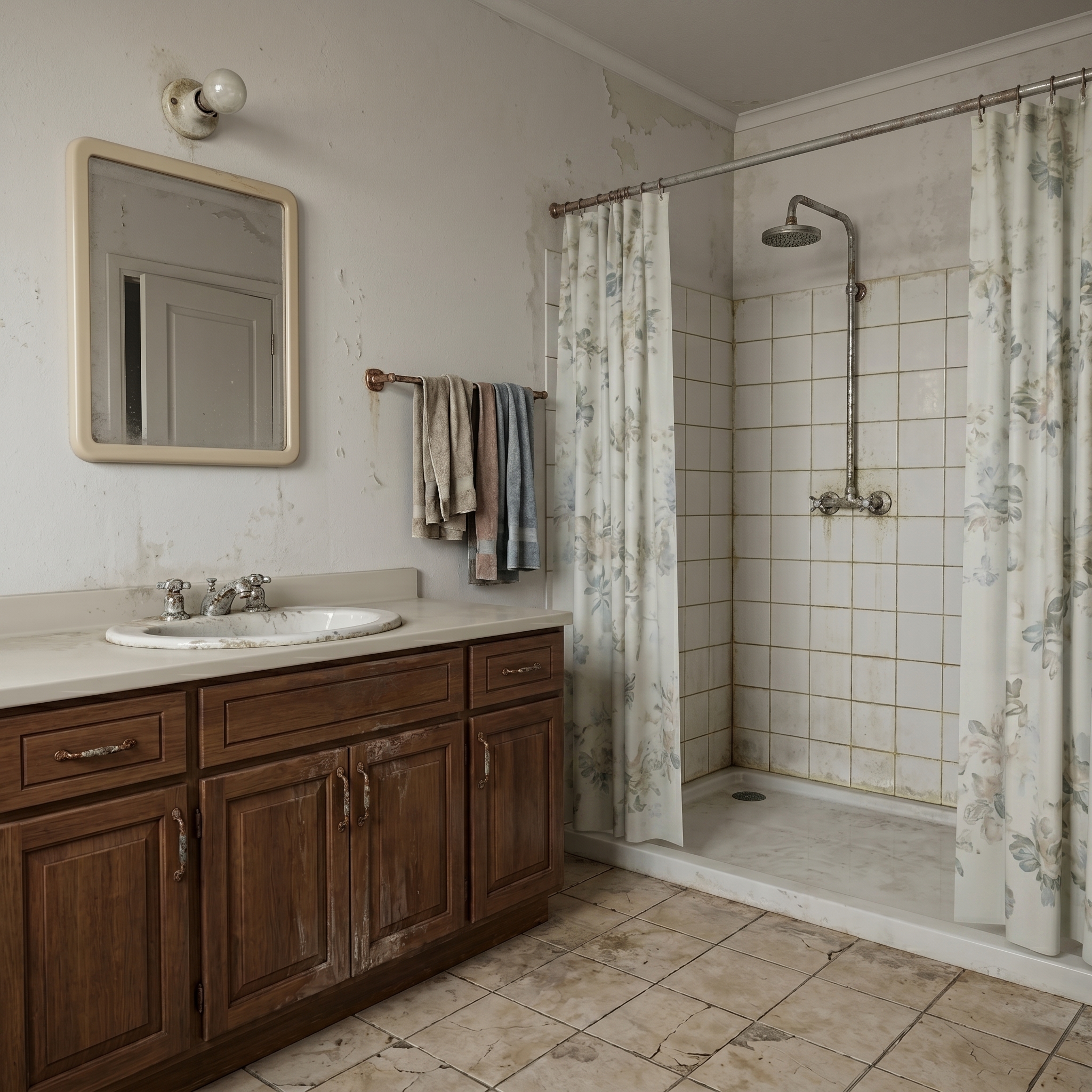Salle de bain avant rénovation